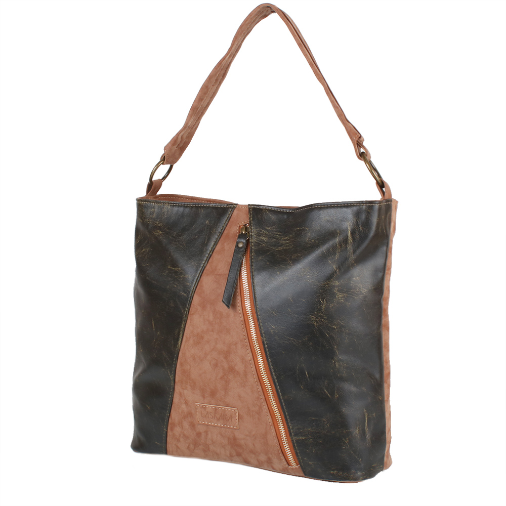 

Сумка повседневная (шоппер) Laskara LK10203-choco-camel