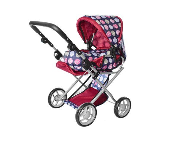 

Коляска для кукол Melogo 9346/016/81100-5 В разноцветный кружочек (55 x 66 x 36 см)