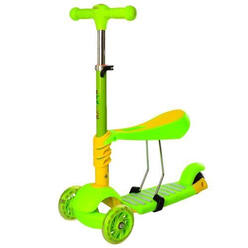 

Самокат-беговел iTrike MAXI JR-3-053-L-Gr Салатовый (120 мм PVC передние и 95 PVC мм задние)