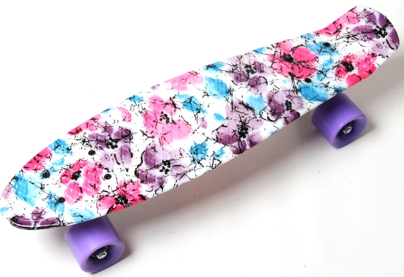 

Пенни борд (Penny Board) 22" с рисунком, "Flowers chamomile"