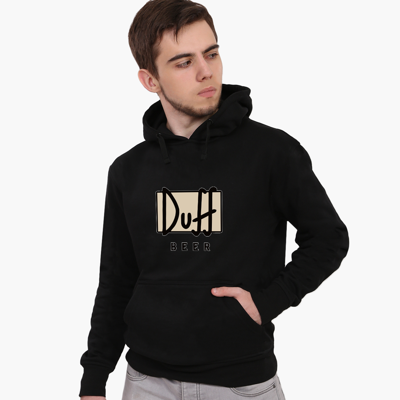 

Худи мужской Симпсоны Дафф (The Simpsons Duff Beer) (9225-1995) Черный L