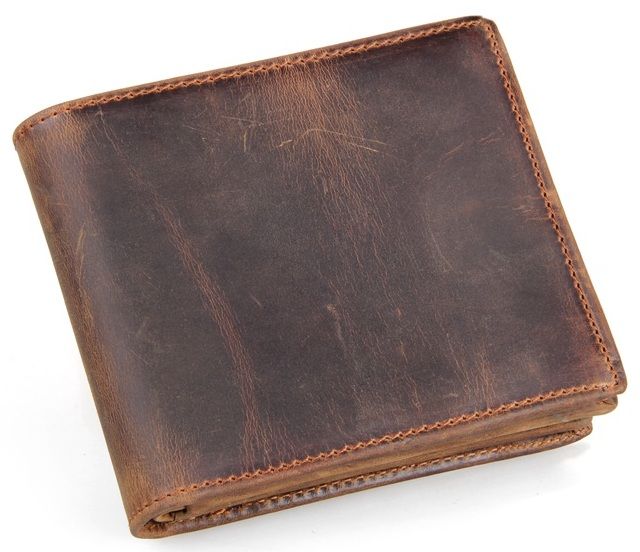 

Кошелек мужской кожаный Vintage в винтажном стиле коричневый Vntg14222
