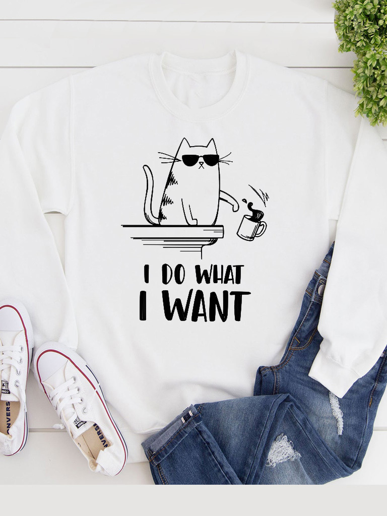 

Свитшот Katarina Ivanenko I do what I want KIP00091 S Белый