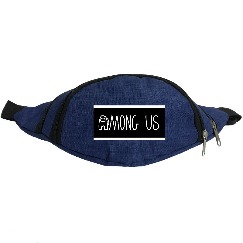 

Сумка Бананка Амонг Ас Among Us на пояс Cappuccino 01 blu синяя