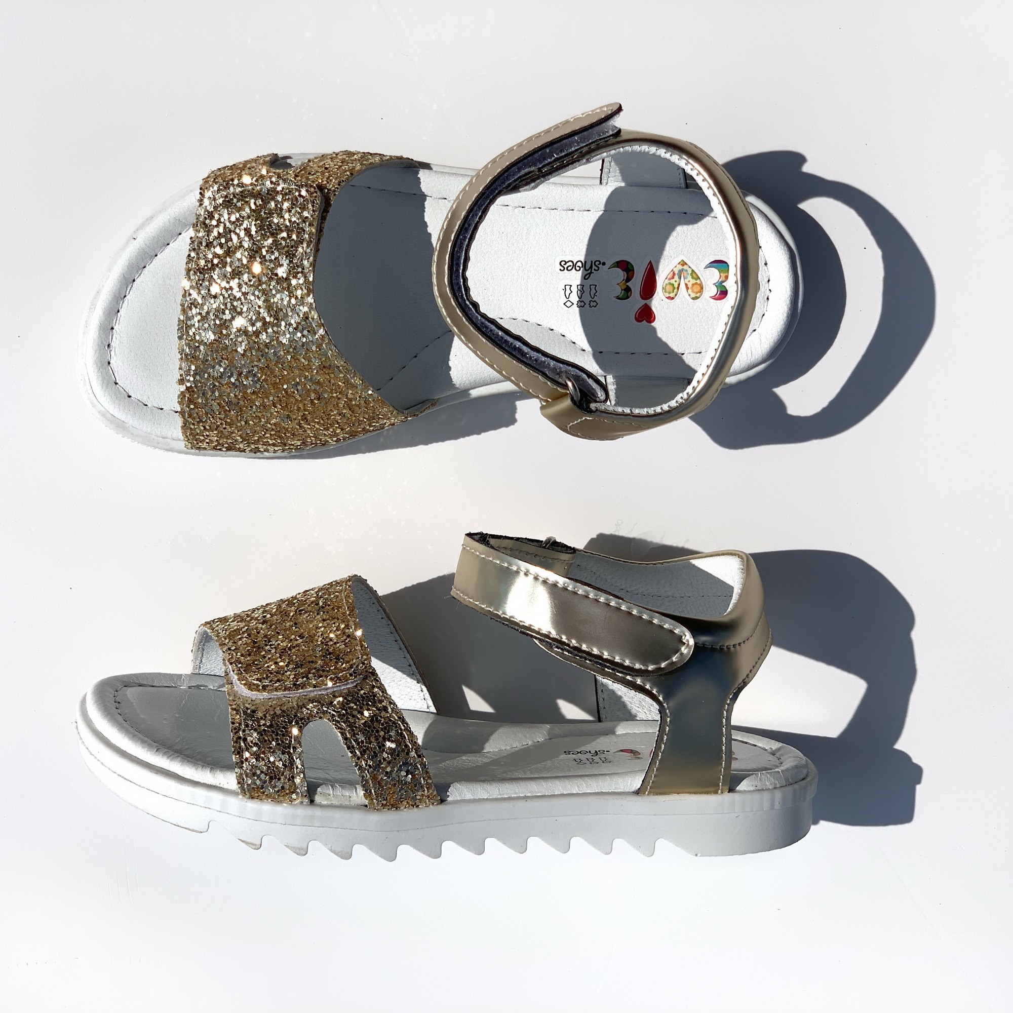 

Босоножки EVIE shoes Everly 33 Золотистые (186-3K 33)