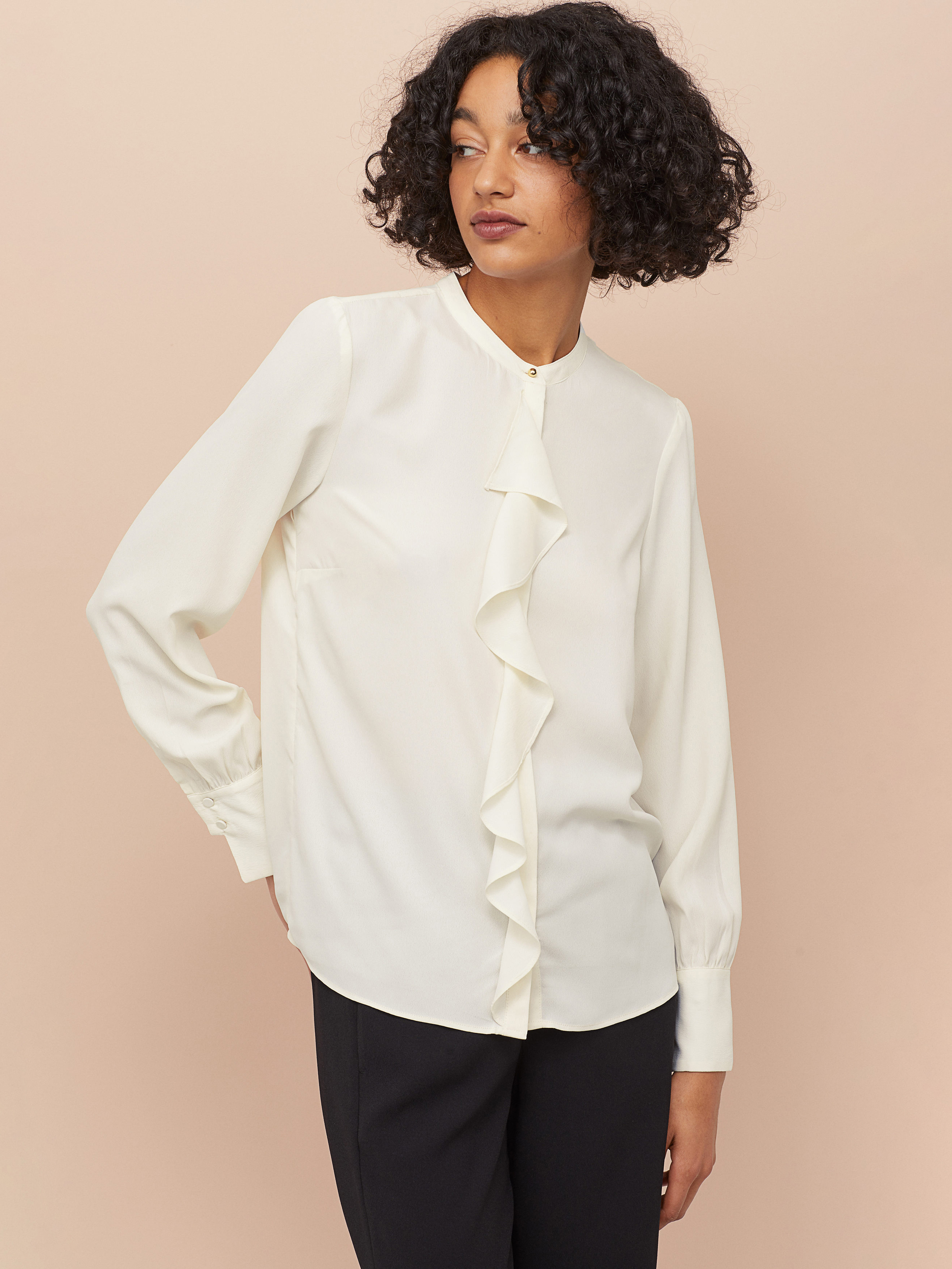 

Блузка H&M 0802344-0  Молочная, Блузка H&M 0802344-0 38 Молочная