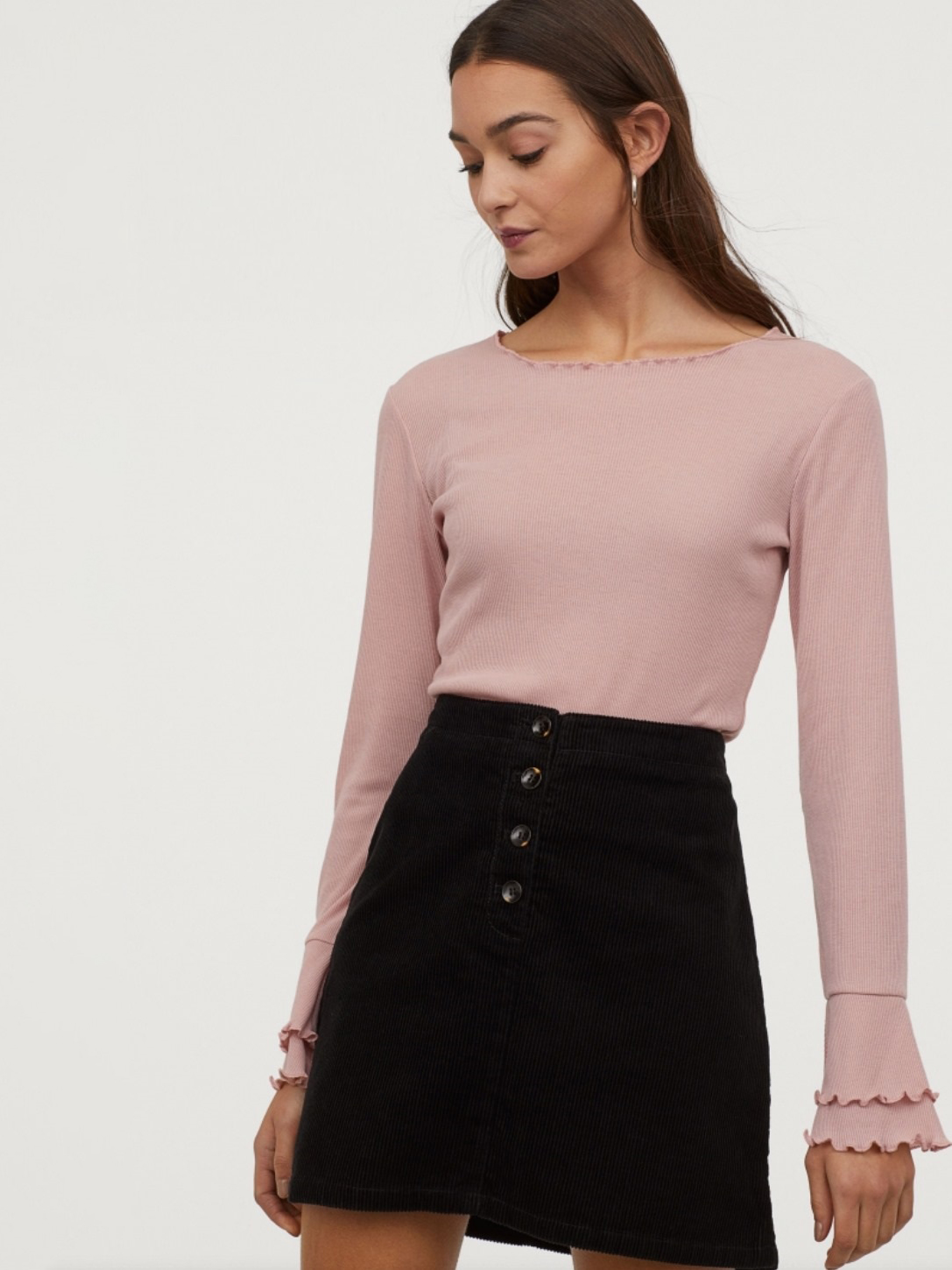 

Лонгслив H&M Divided 0695457-0  Пудра, Лонгслив H&M Divided 0695457-0 S Пудра