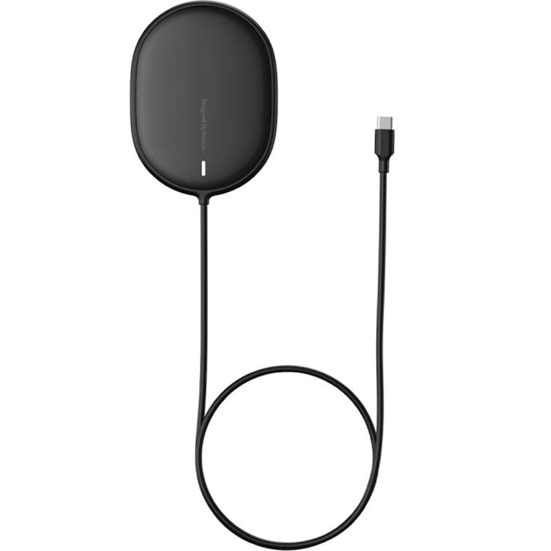 

Беспроводное зарядное устройство Baseus Light Magnetic Wireless Charger (for IP12 Series)(WXQJ-01) Black