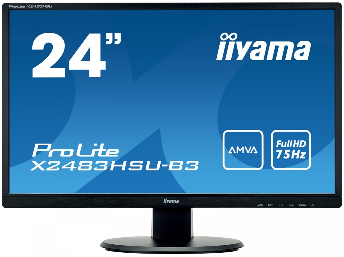 

Монитор iiyama 24" ProLite X2483HSU-B3