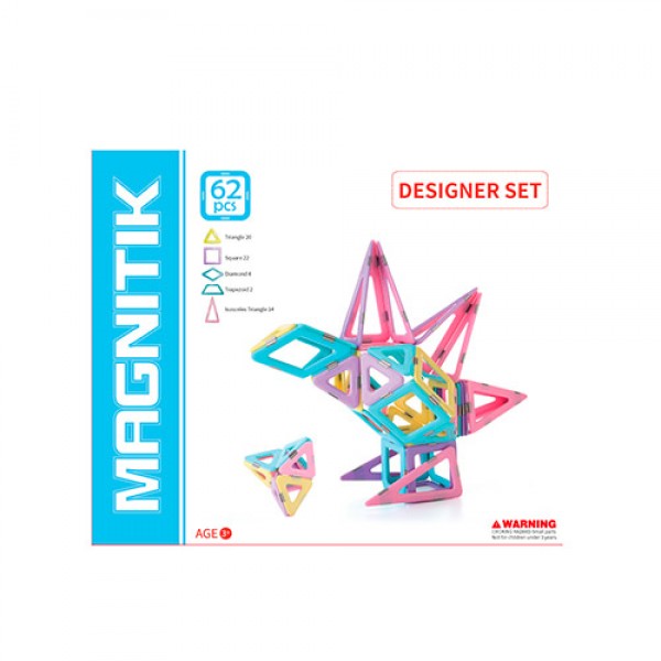 

Конструктор магнитный Magplayer 62 елемента (MPH2-62)