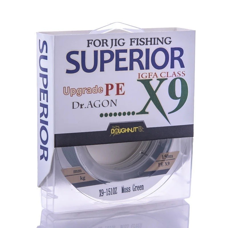 

Шнур плетеный Dr.AGON Superior Upgrade PE X9 Moss Green 150m 0.12mm