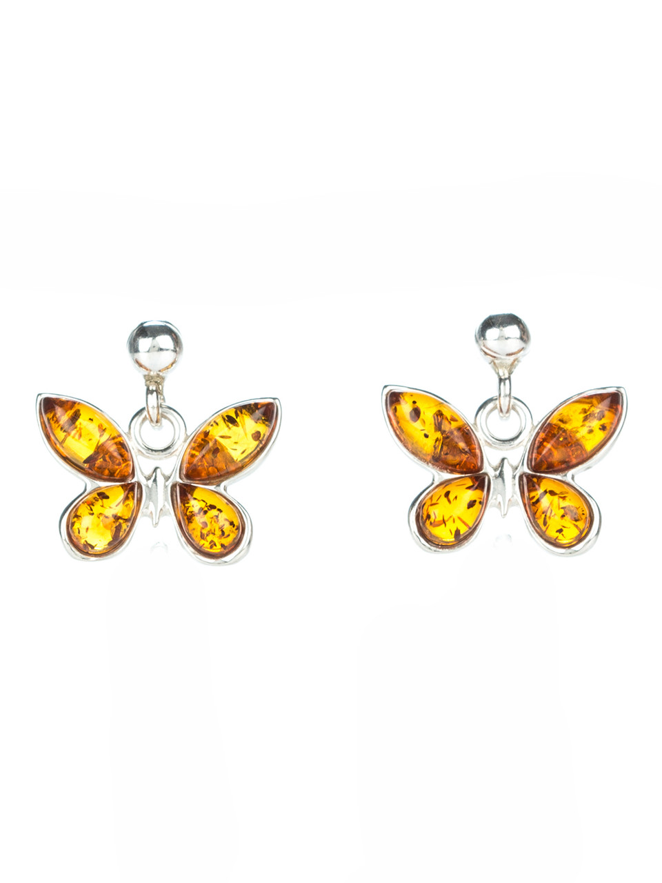 

Серьги из серебра с балтийским янтарем 357EAS-k