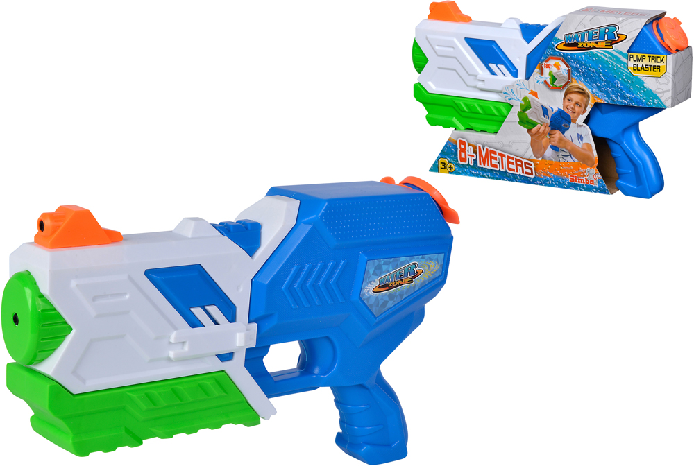 

Водный бластер Simba Toys Трюк с помпой 28 см Синий (7276070) (4006592062996)