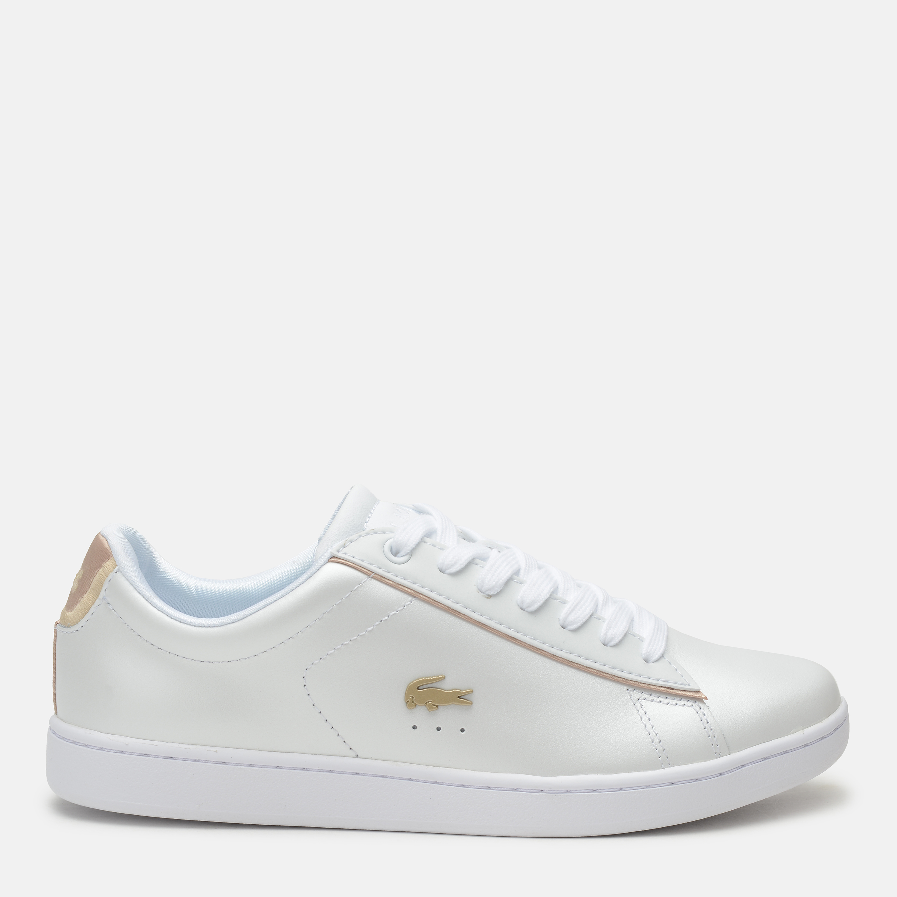 Акція на Жіночі кеди низькі Lacoste Carnaby Evo 118 6 Spw 735SPW0013-216 37.5 (T4.5) 24 см Білі від Rozetka