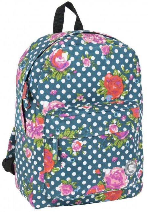 

Легкий женский рюкзак в горошек с цветами 13L Paso Ps17-780D