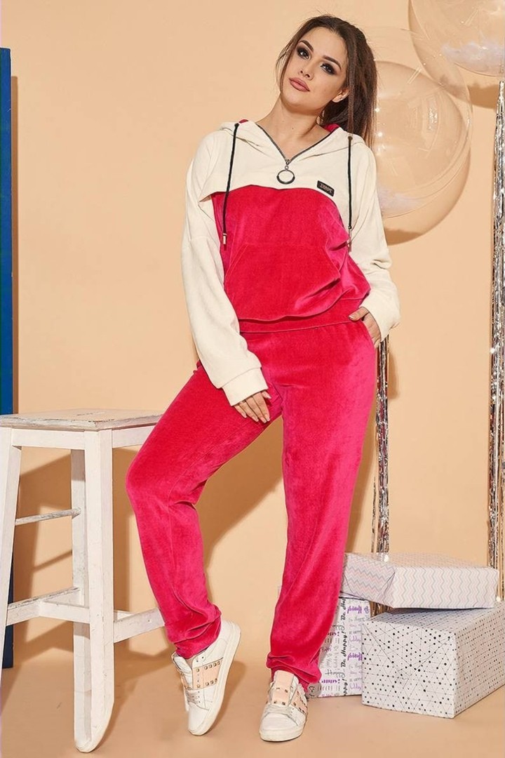 

Женский спортивный костюм "Мрія" 46-48 малина