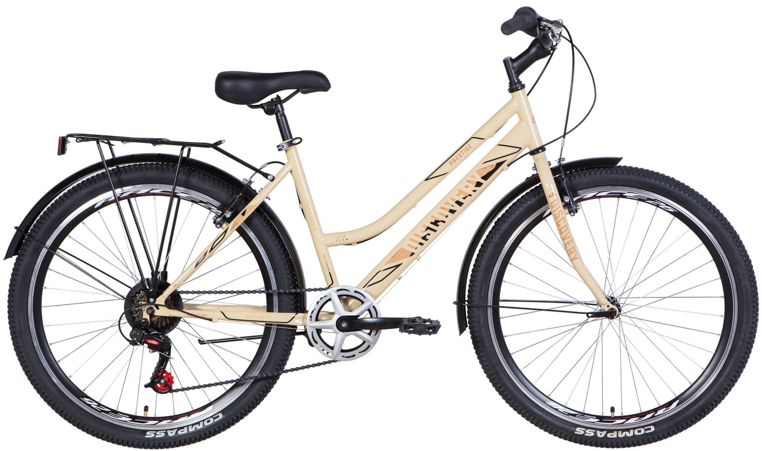 

Велосипед Discovery Prestige Woman 17" 26" 2021 Бежевый (OPS-DIS-26-361)