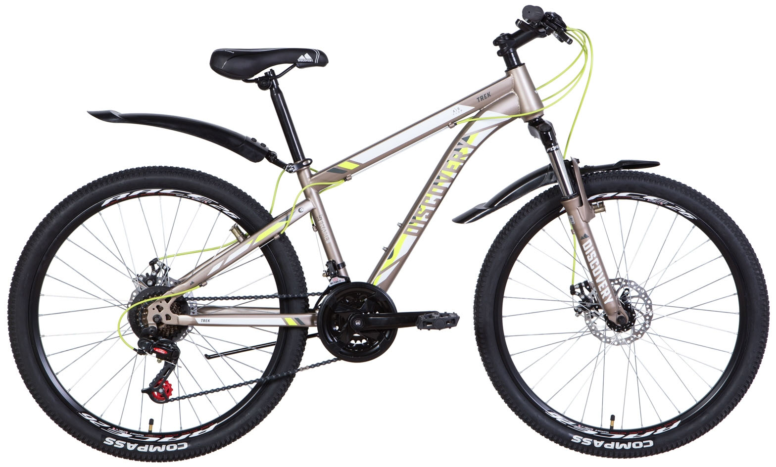 

Велосипед Discovery Trek DD 13" 26" 2021 Серый с желтым (м) (OPS-DIS-26-391)