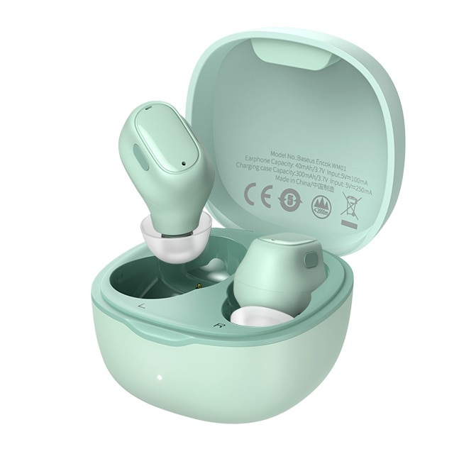 

Беспроводные Bluetooth наушники Baseus Encok True Wireless Earphones WM01 Green