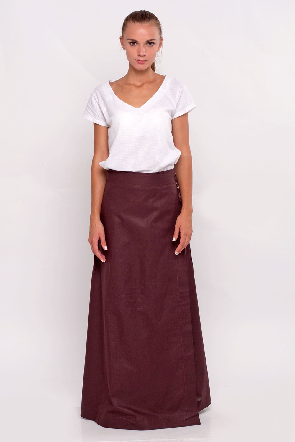 

Юбка на запах, SHA Odessa, 16-023, M/L, коричневая