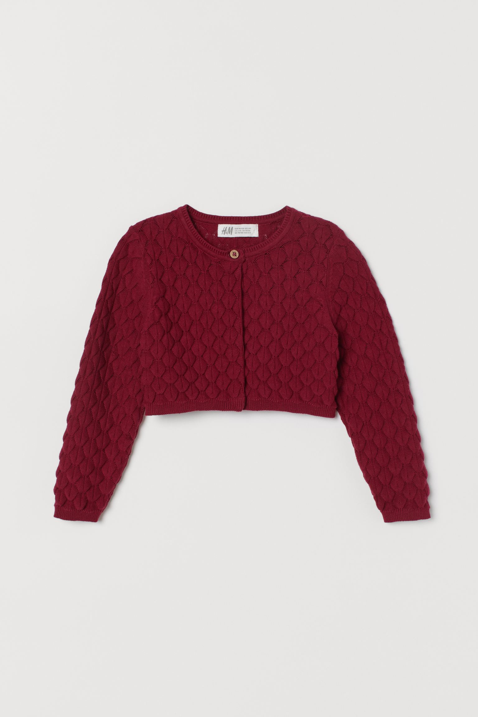 

Болеро H&M 0772338 0 122-128 см Вишневое