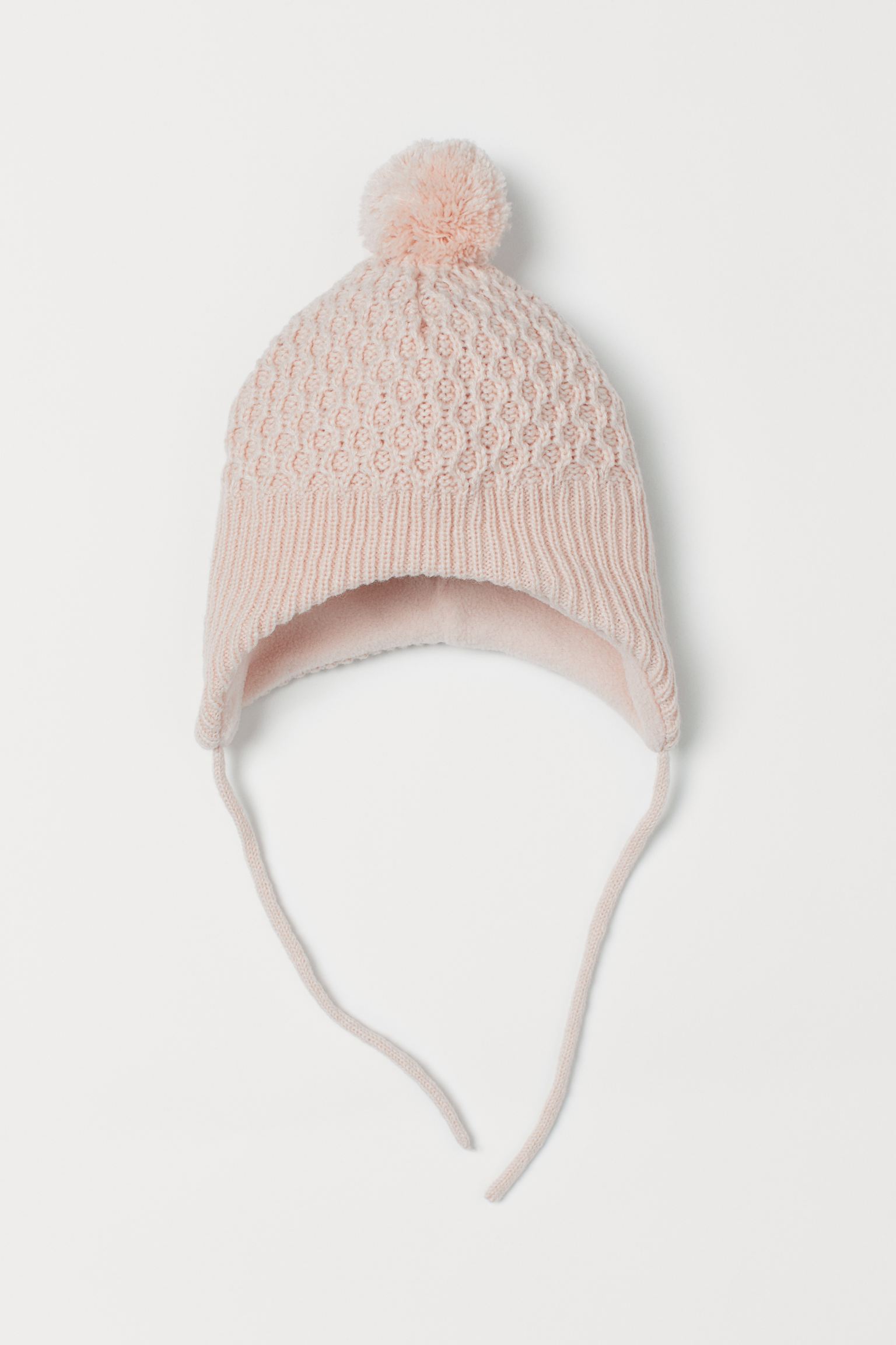 

Зимняя шапка с завязками H&M 0747507 0 46-48 см Розовая