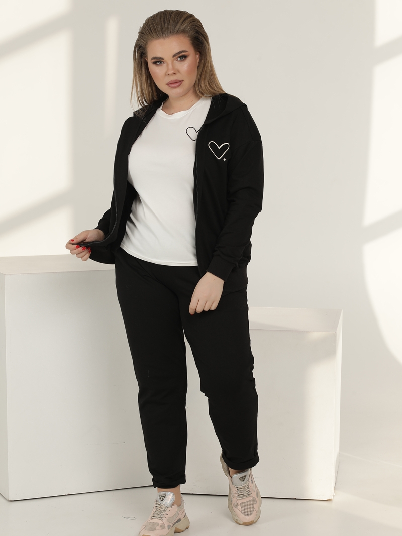 

Спортивный костюм тройка Butterfly 4138  (42-44) Черный, Спортивный костюм тройка Butterfly 4138 36-38 (42-44) Черный