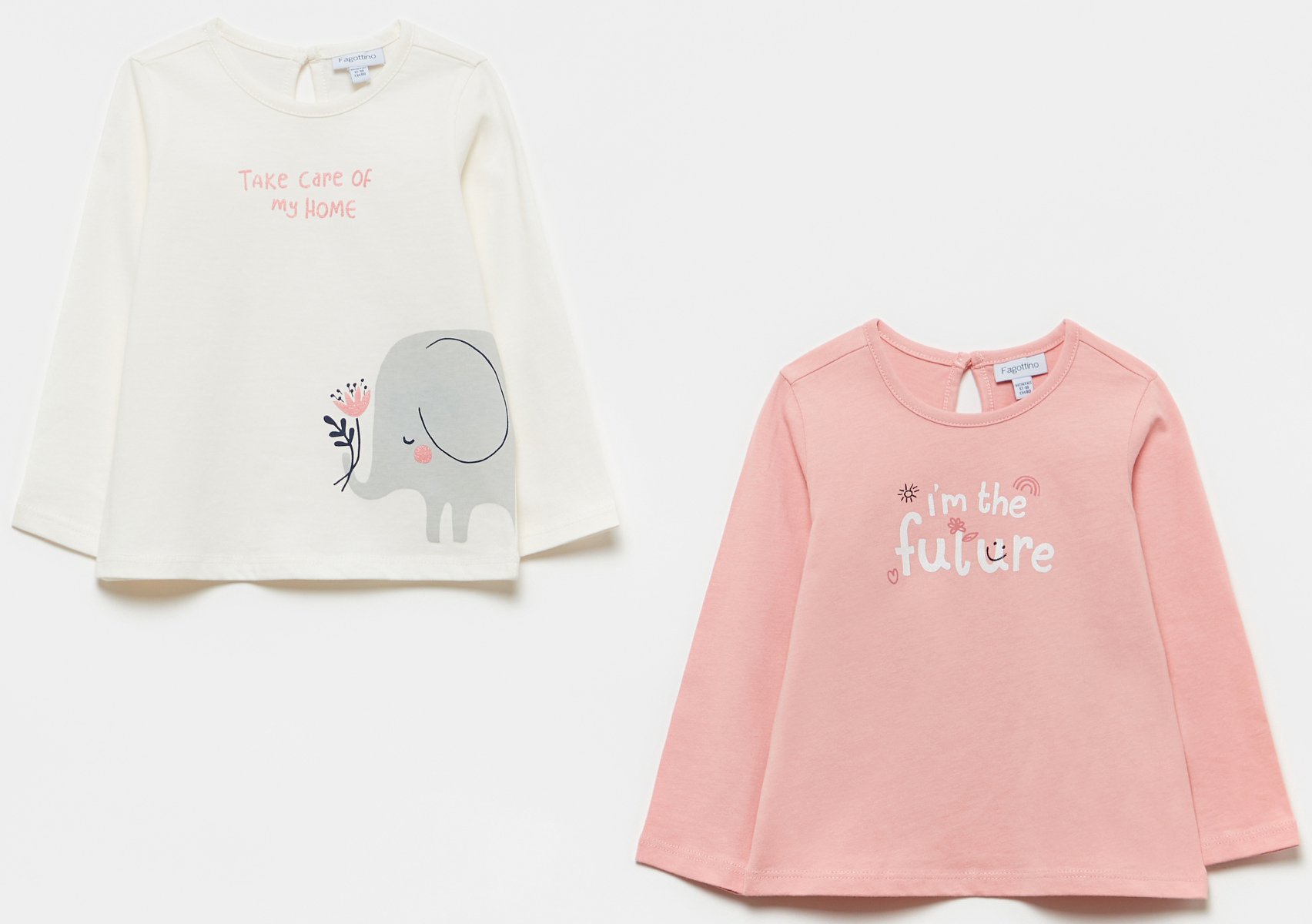 

Футболка с длинными рукавами OVS 1118572-261 92 см 2 шт