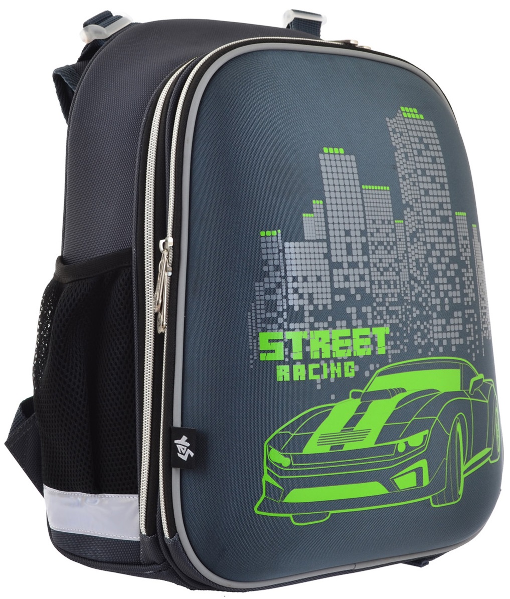 

Рюкзак школьный каркасный Yes H-12 Street Racing для мальчиков 1.1 кг 29х38х15 см 16.5 л (555966)