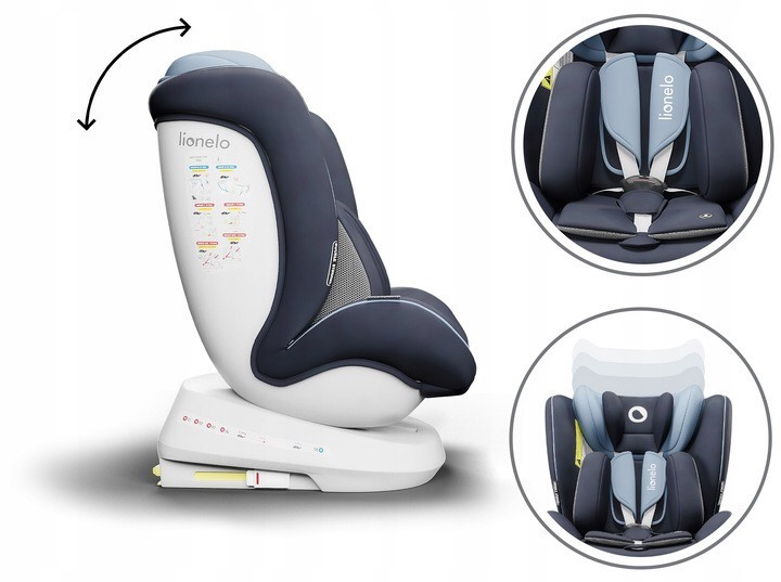 

Автокрісло LIONELO BASTIAAN ONE Blue navy 0-36kg Isofix