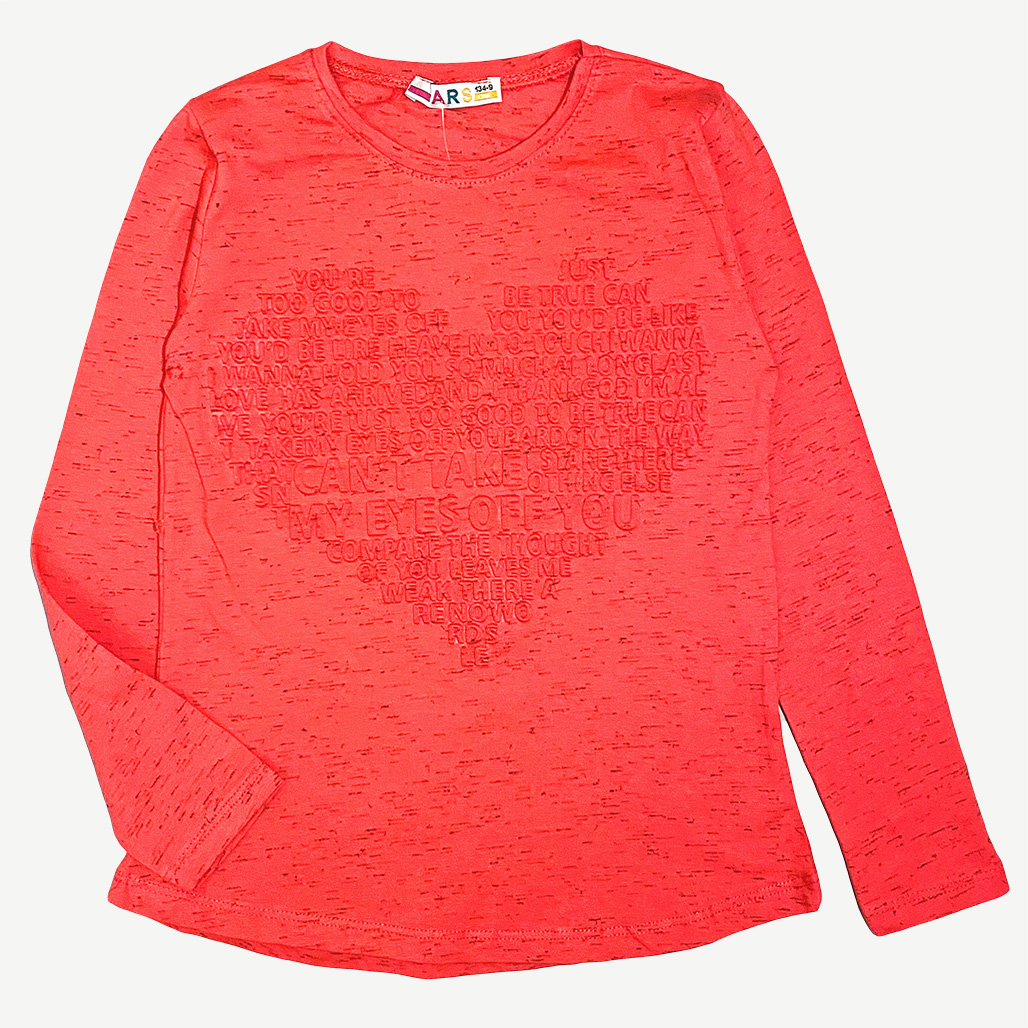 

Туніка MCO kids wear з 2D принтом серця для дівчинки 152см коралловый 0000222
