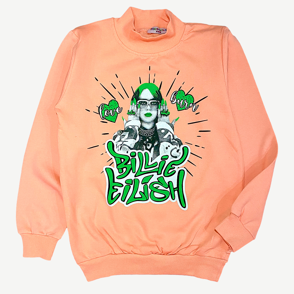 

Гольф Fasforlu підлітковий Billie Eilish 152см персиковый 0000926-o6