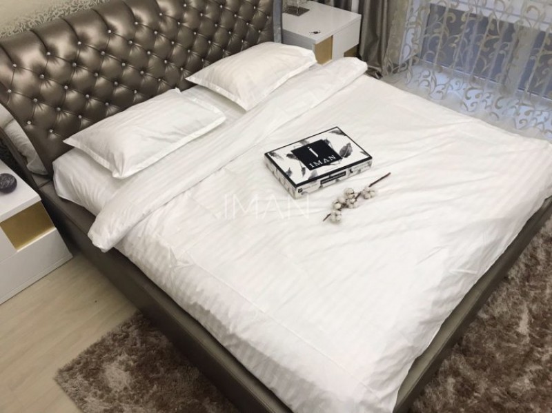 

Комплект постельного белья IMAH Страйп Сатин 100% Хлопок Полуторный с простынью 200x210 см2001ev7070hh457prnw