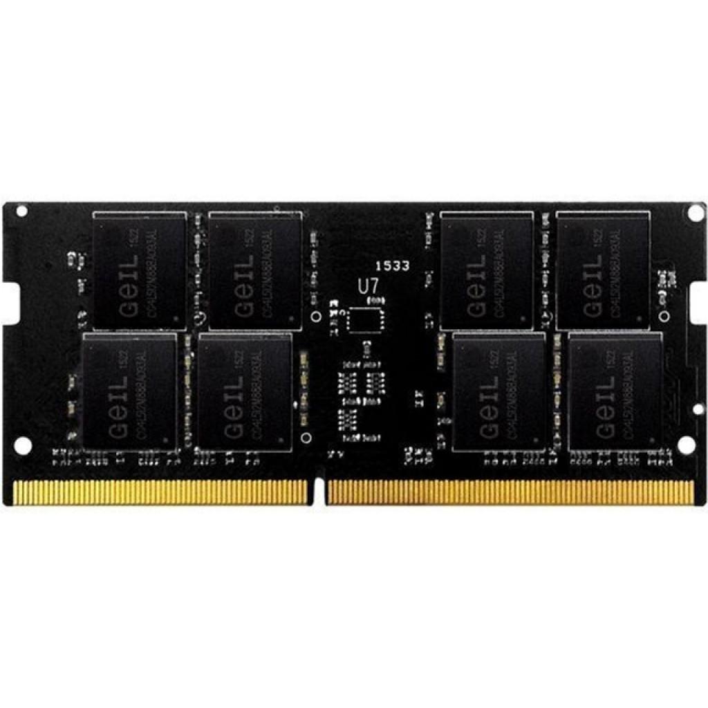 

Модуль памяти для ноутбука SoDIMM DDR4 8GB 2666 MHz GEIL (GS48GB2666C19SC)