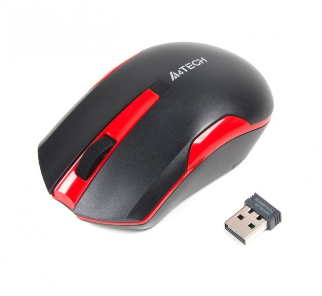 

Мышь A4Tech G3-200N, Black/Red, USB, беспроводная, оптическая (сенсор V-Track), 1000 dpi