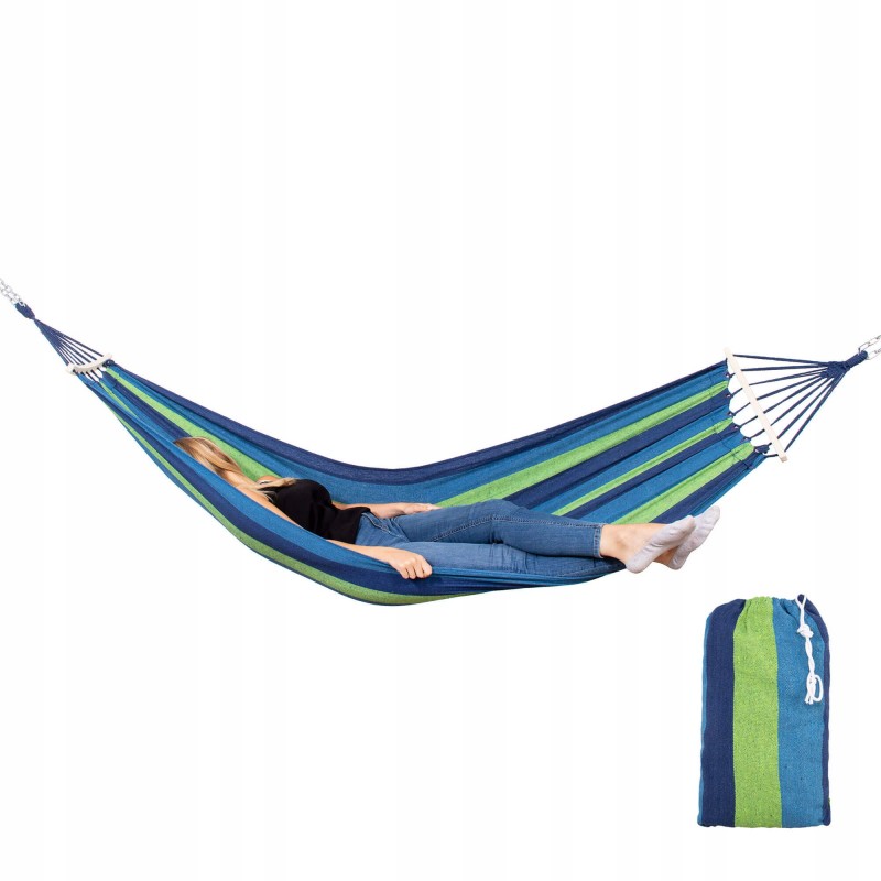 

Гамак подвесной с деревянными перекладинами Springos 200 x 80 см код: HM028