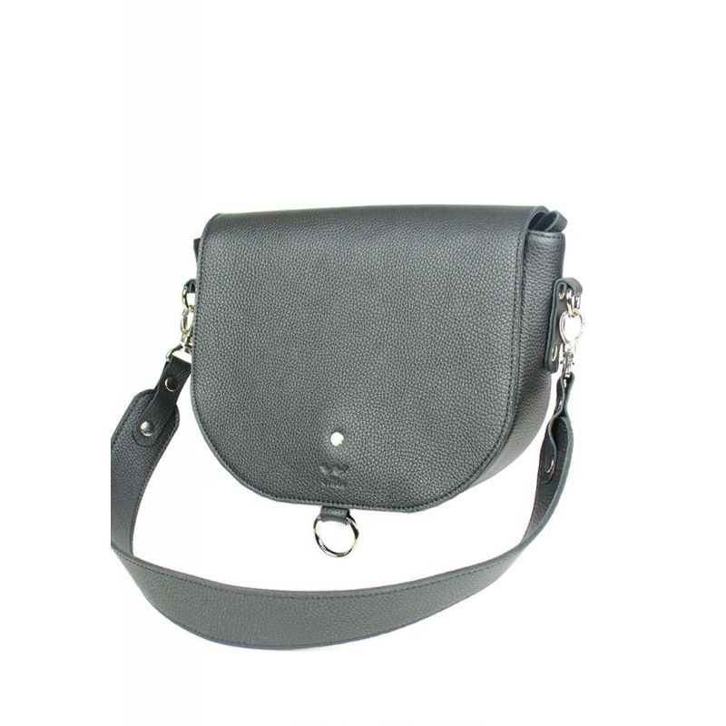 

Жіноча шкіряна сумка Ruby L чорна флотар