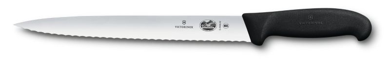 

Кухонный нож Victorinox Fibrox Slicing 25см волн. с чёрной ручкой (54433.25)