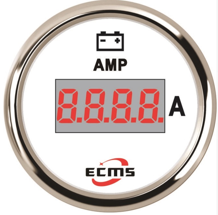 

Цифровой амперметр ECMS PEA-WS±150A диаметр 52мм белый (800-00166)