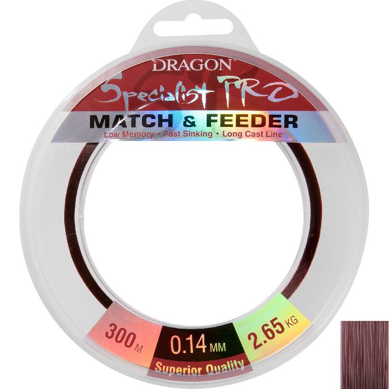 

Леска рыболовная Dragon Specialist Pro Match & Feeder 300м / 0,35мм / 13,9кг (TDC-31-09-035)