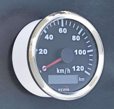 

GPS спидометр ECMS PMG3-BS-120KL черный 85мм