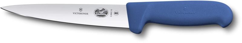 

Кухонный нож Victorinox Fibrox Sticking 16см с синей ручкой (55602.16)