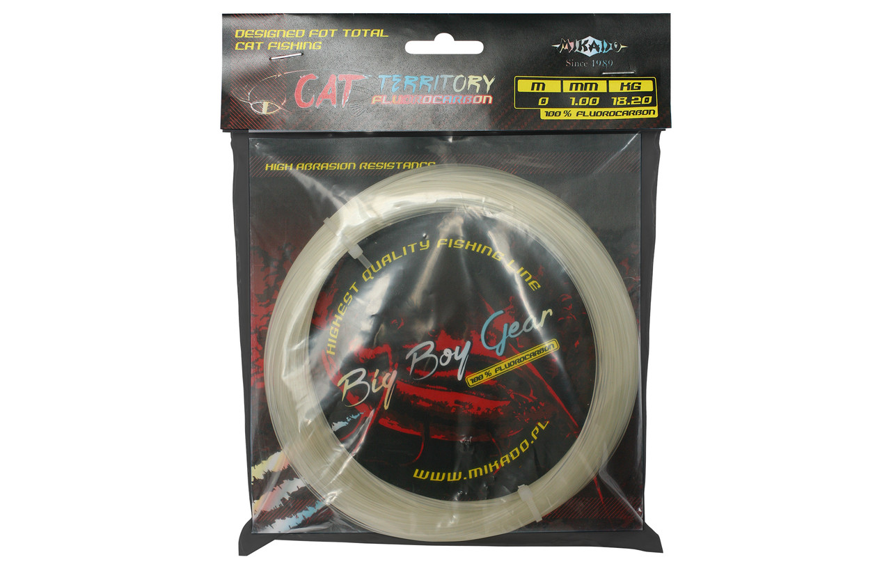 

Леска прозрачная Mikado Fluorocarbon Cat Territory 30 м 0.75 мм 37 кг