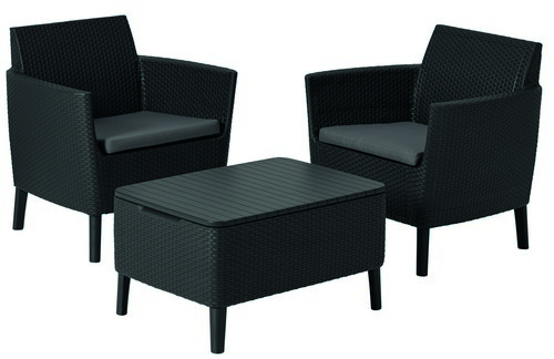 

Набор мебели, Salemo balcony set, графит - Allibert