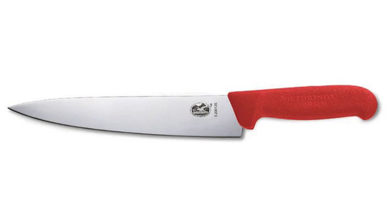 

Кухонный нож Victorinox Fibrox Carving 25см с красной ручкой (52001.25)
