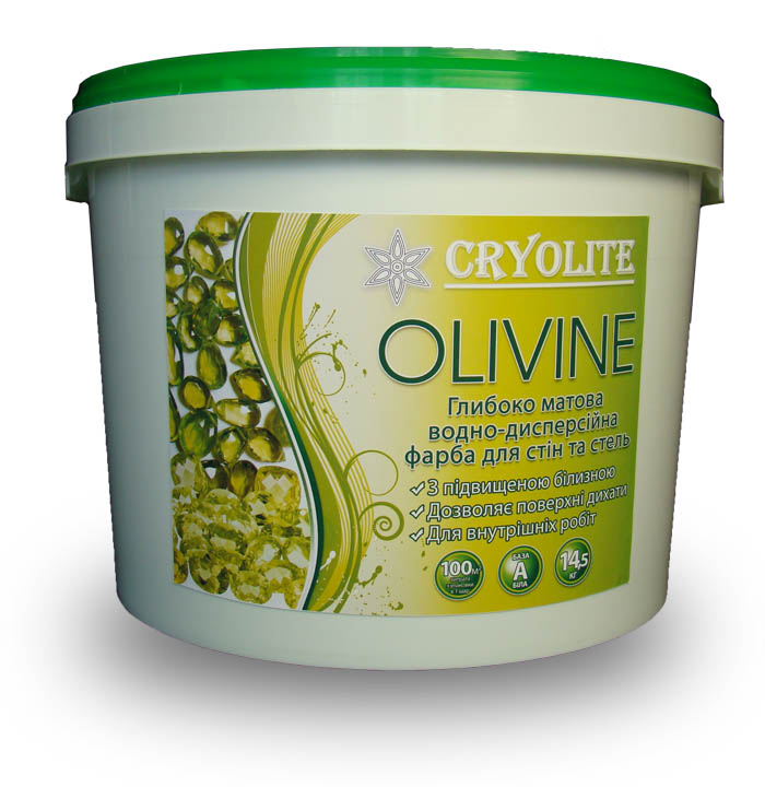 

Інтер’єрна фарба Olivine Cryolite 14.5