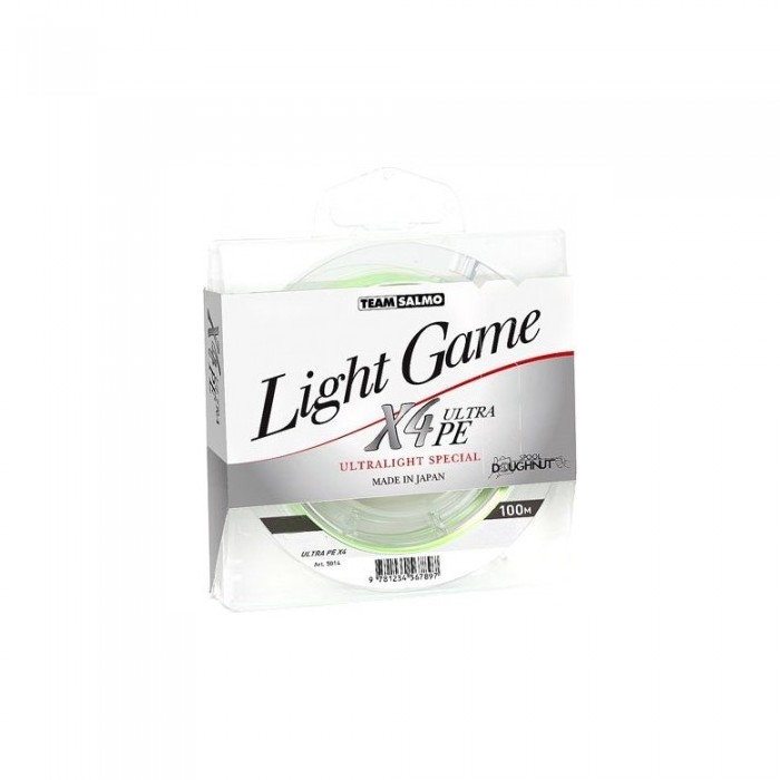 

Шнур рыболовный Team Salmo Light Game Fine Green X4 Ultrape 100 м / 0,04 мм / 1,74 кг (5014-004)