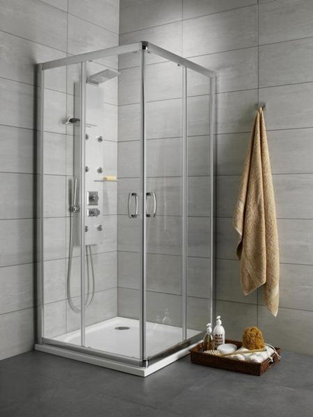 

Душова кабіна RADAWAY Premium Plus C квадратна, 800x800 мм h1900 профіль хром, скло сатин 30463-01-02N