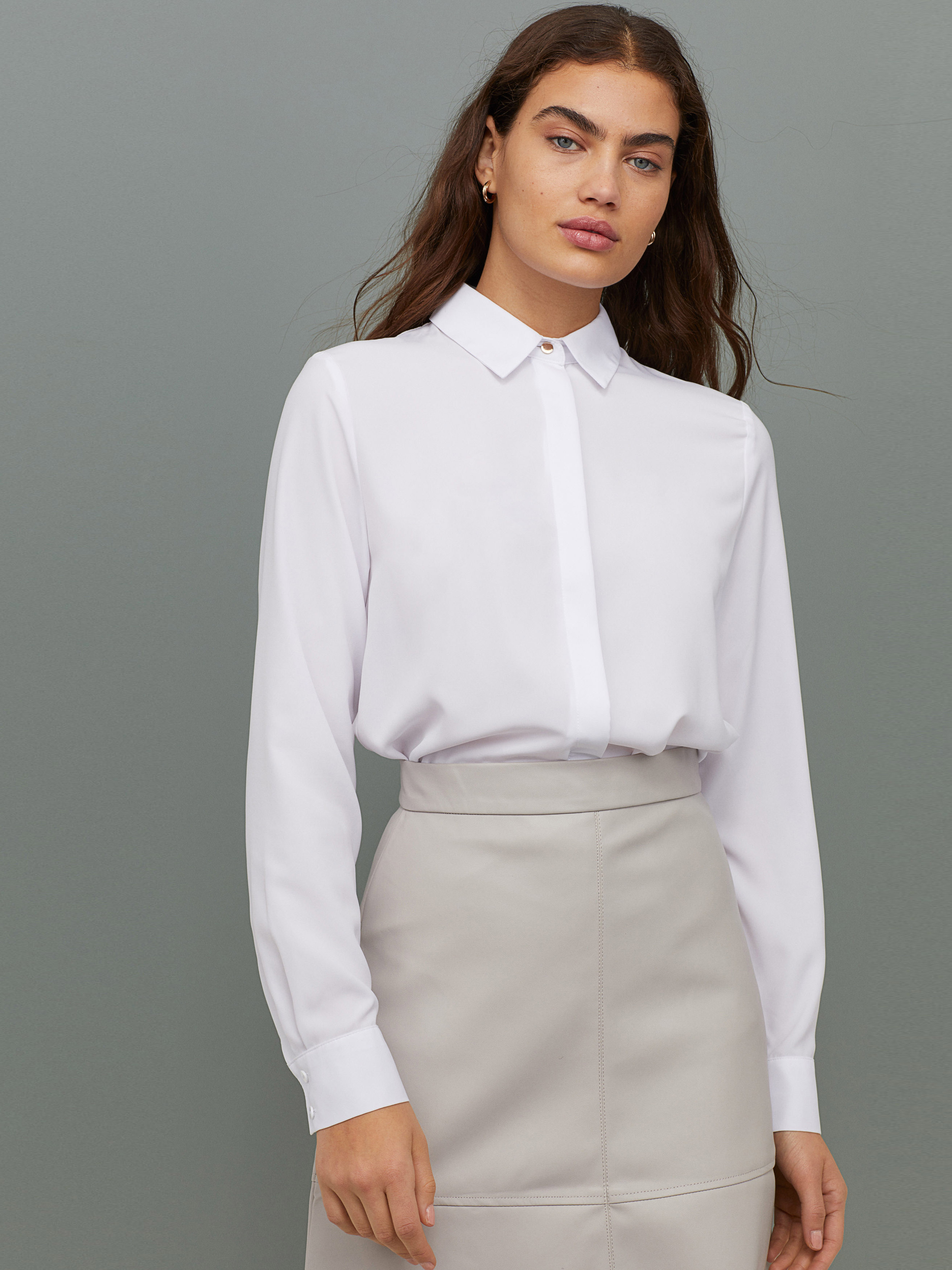 

Блузка H&M 0695632-0 50 Белая