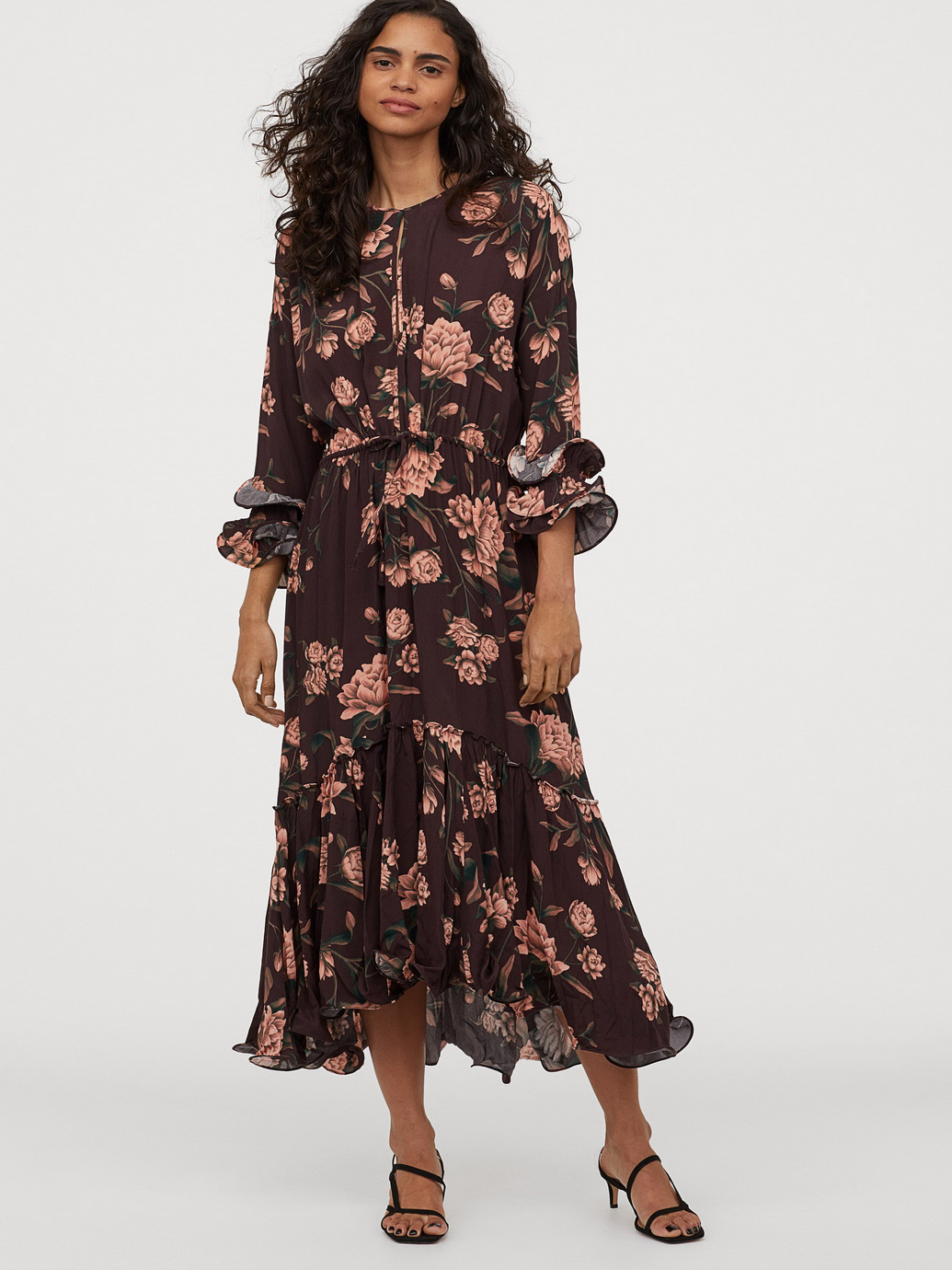 

Платье H&M 0832095-0 XL Коричневое